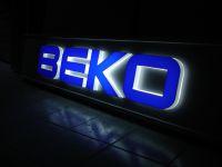 bakirkoy beko pleksi kabartma tabelasi